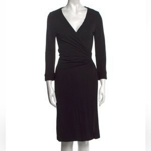 Diane Von Furstenberg Black Wrap Dress